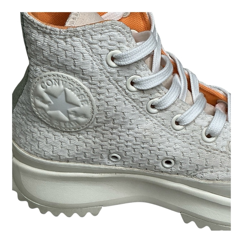 Converse Run Star Hike Hi Platform Sneakers White Woven Texture | Women’s 7.5 - Picture 14 of 15